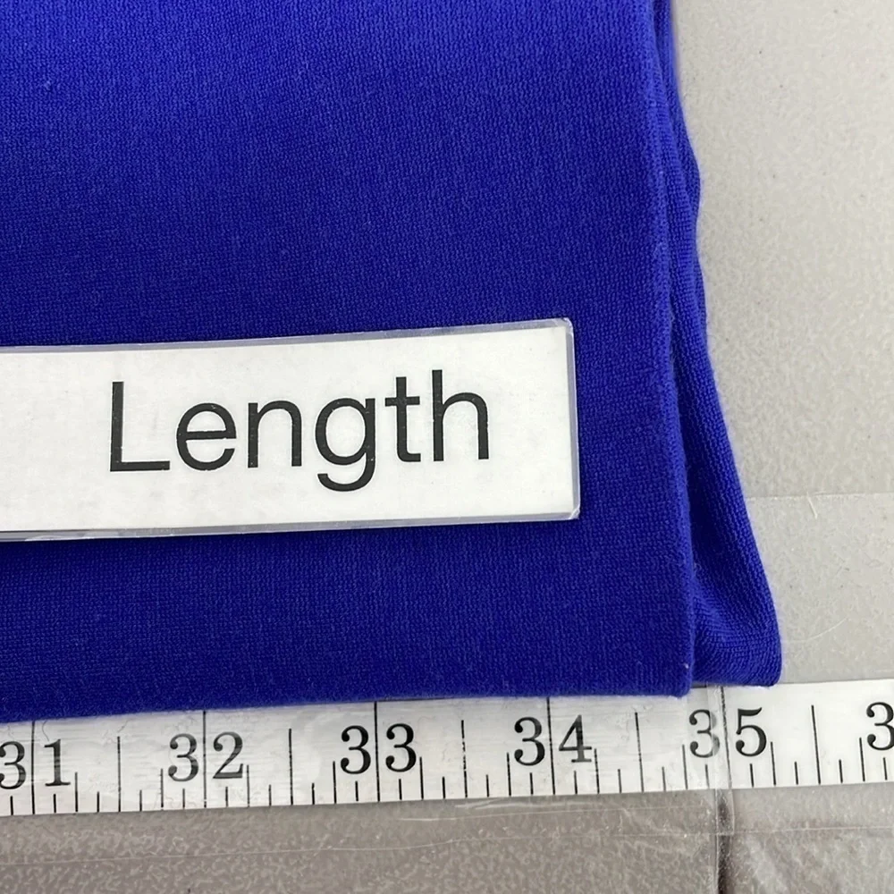Diane Von Furstenberg Dress Women's 12 Cobalt Blue Sleeveless Sheath Knee Length